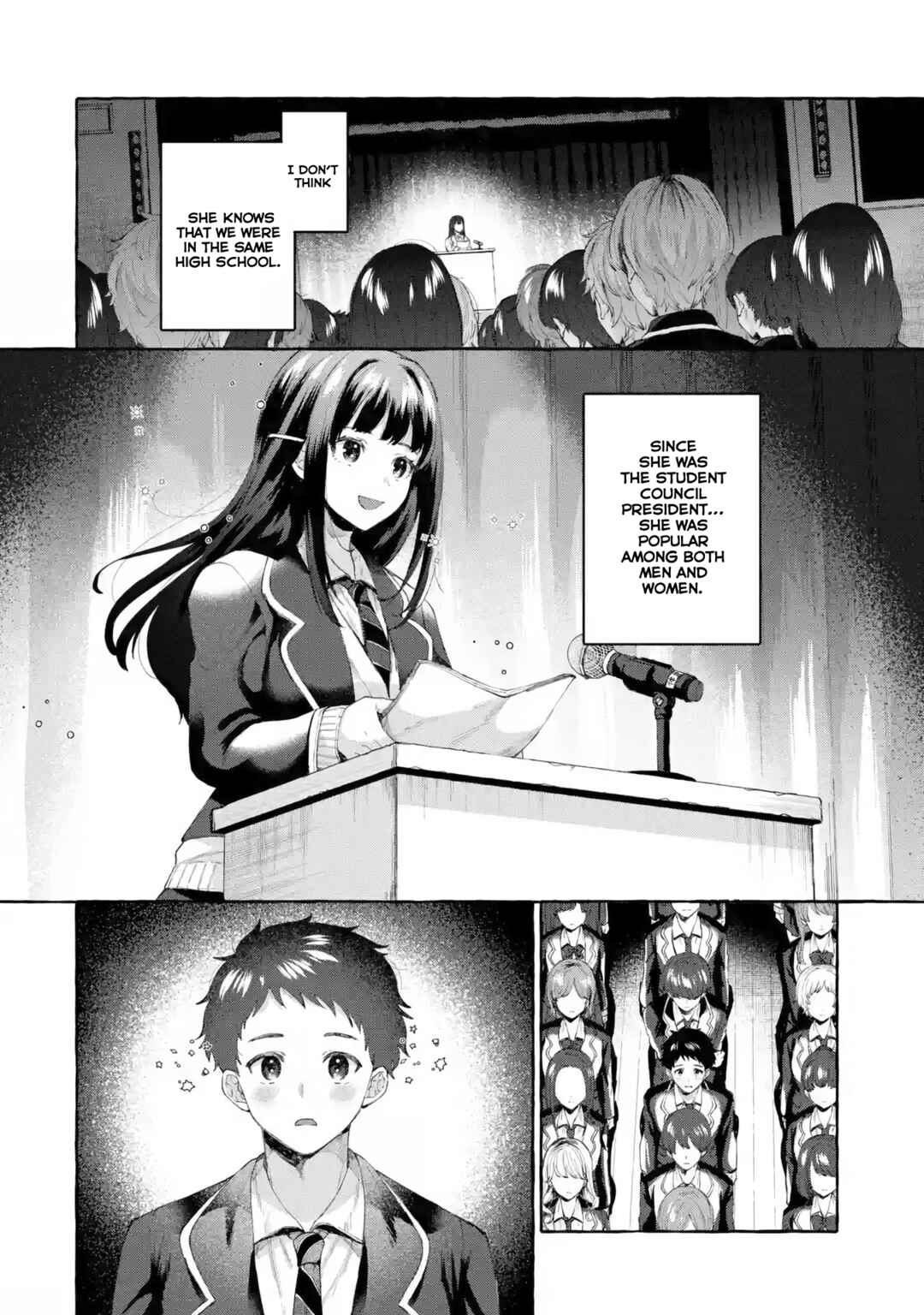 Kibishii Onna Joushi ga Koukousei ni Modottara Ore ni Dere Dere suru Riyuu ~Ryou Kataomoi no Yarinaoshi Koukousei Seikatsu~ Chapter 1.1 page 12