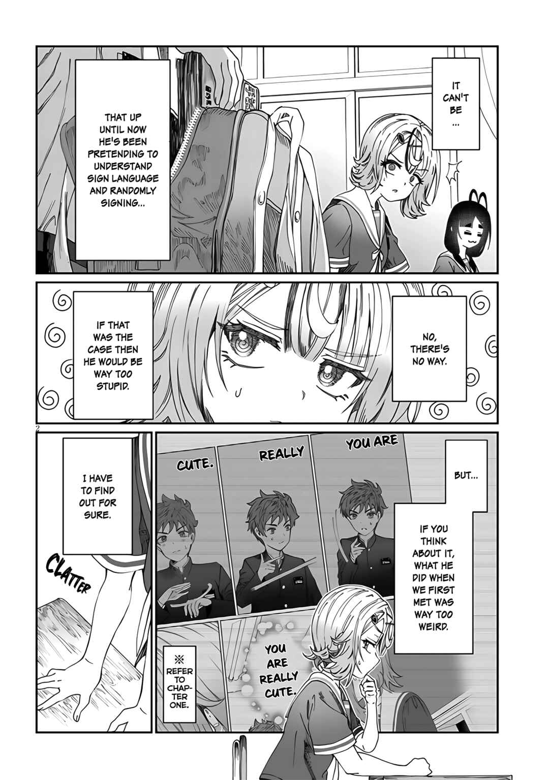 Kimi wa Yakamashi Tojite yo Kuchi o! Chapter 22 page 1