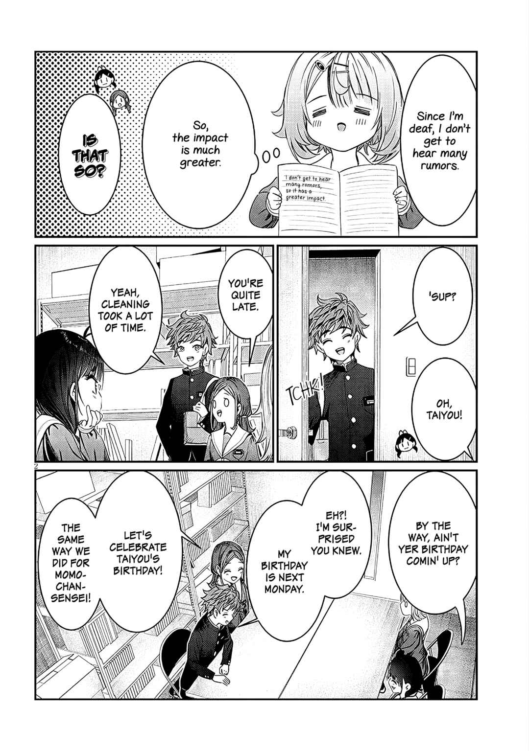 Kimi wa Yakamashi Tojite yo Kuchi o! Chapter 39 page 1