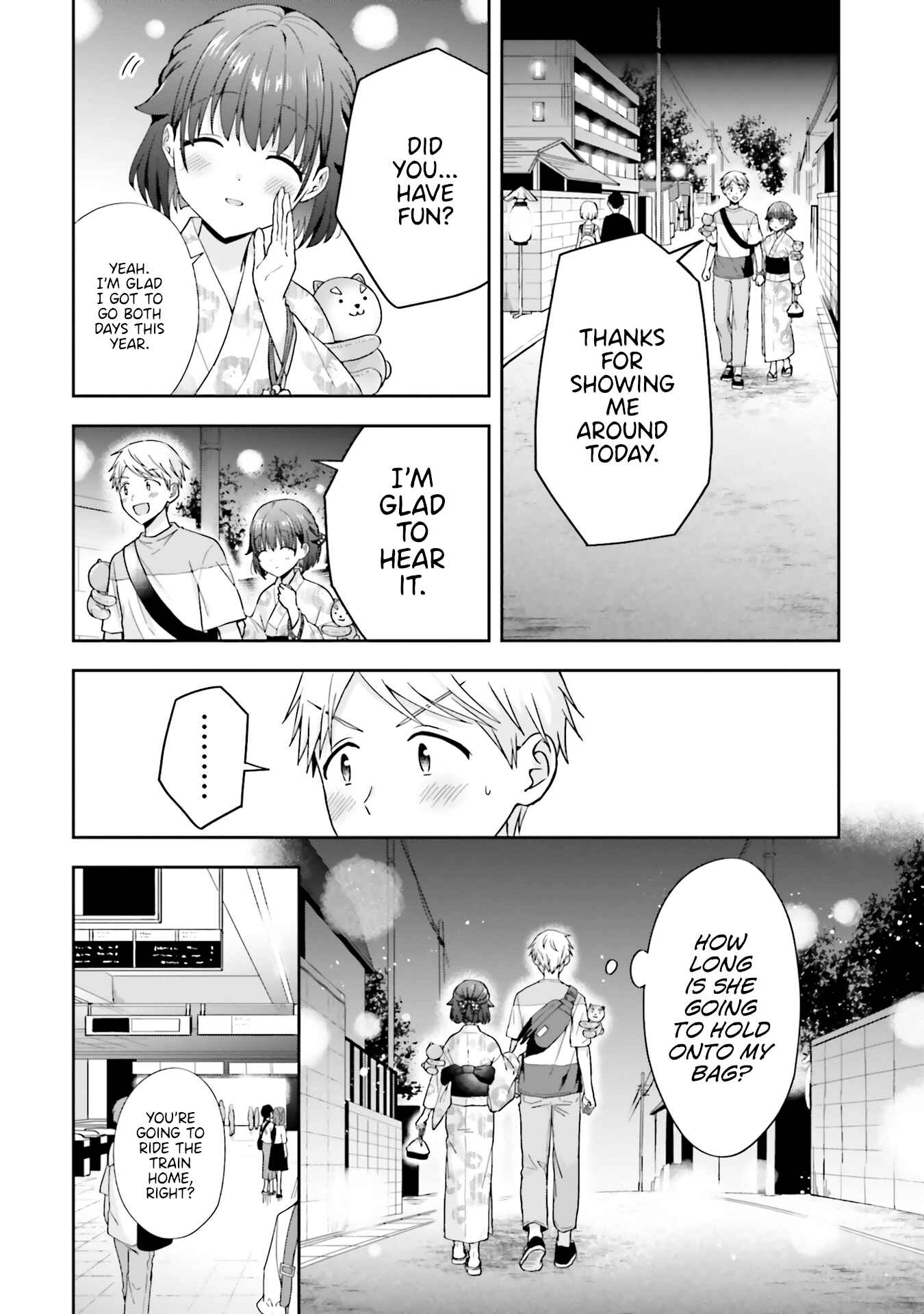 Koe no Chiisai Komori-san to Kusodeka Oogoe no Oobayashi-kun Chapter 37 page 1