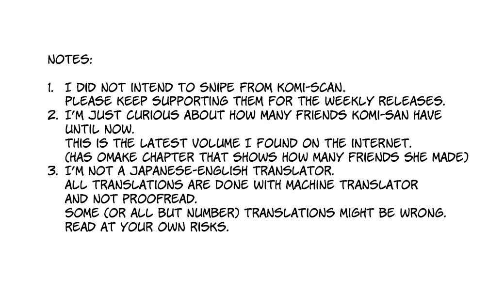 Komi-san wa Komyushou Desu. Chapter 207.5 page 2