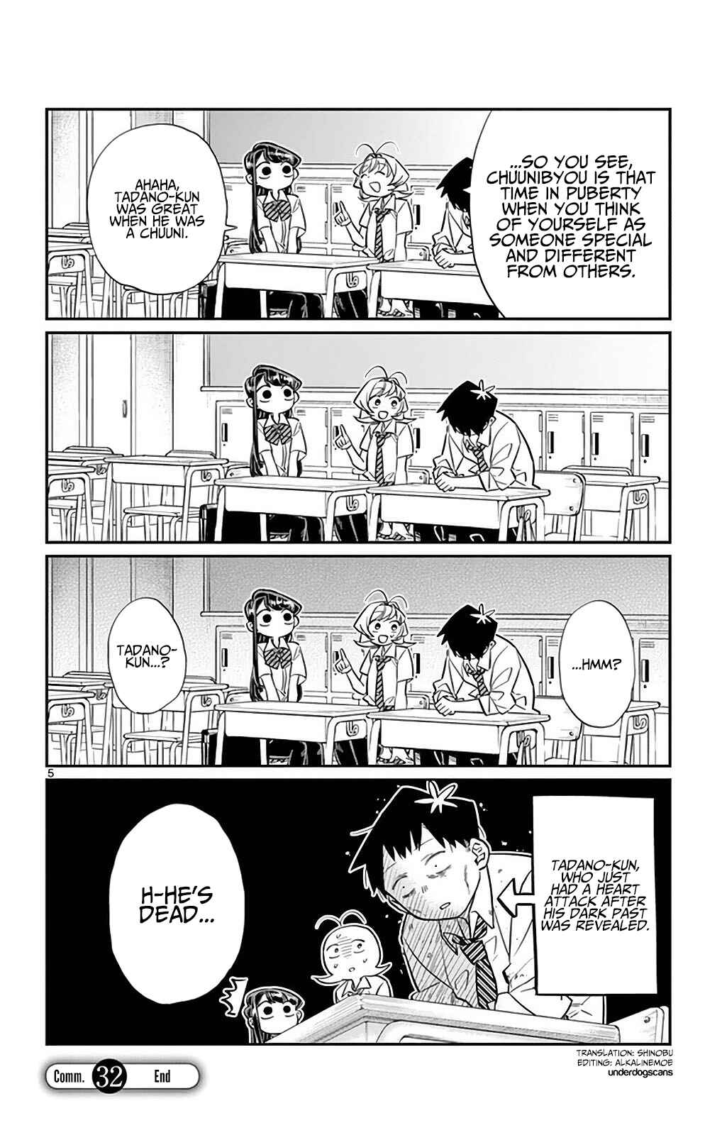 Komi-san wa Komyushou Desu. Chapter 32 page 4
