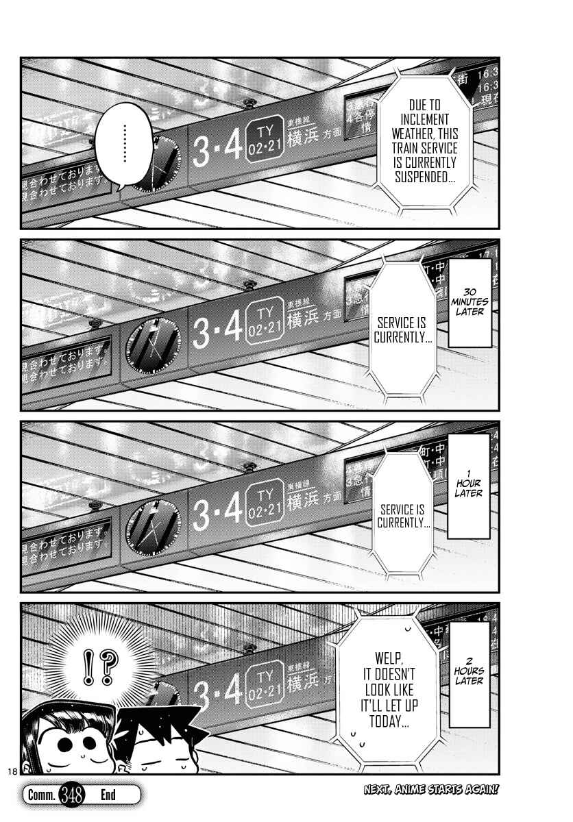 Komi-san wa Komyushou Desu. Chapter 348 page 17