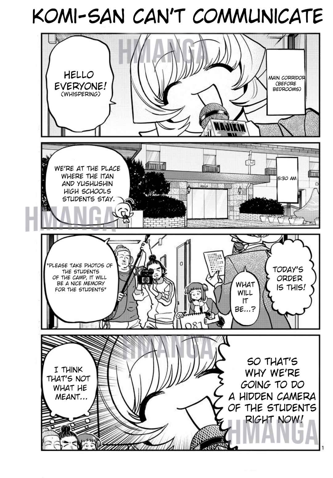Komi-san wa Komyushou Desu. Chapter 385 page 1