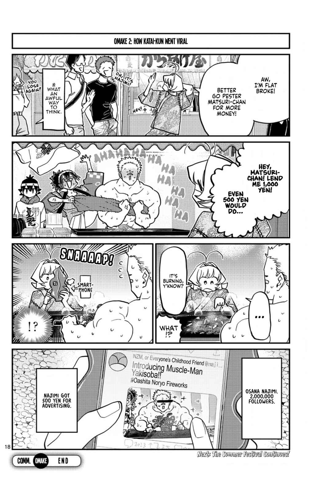 Komi-san wa Komyushou Desu. Chapter 398 page 17