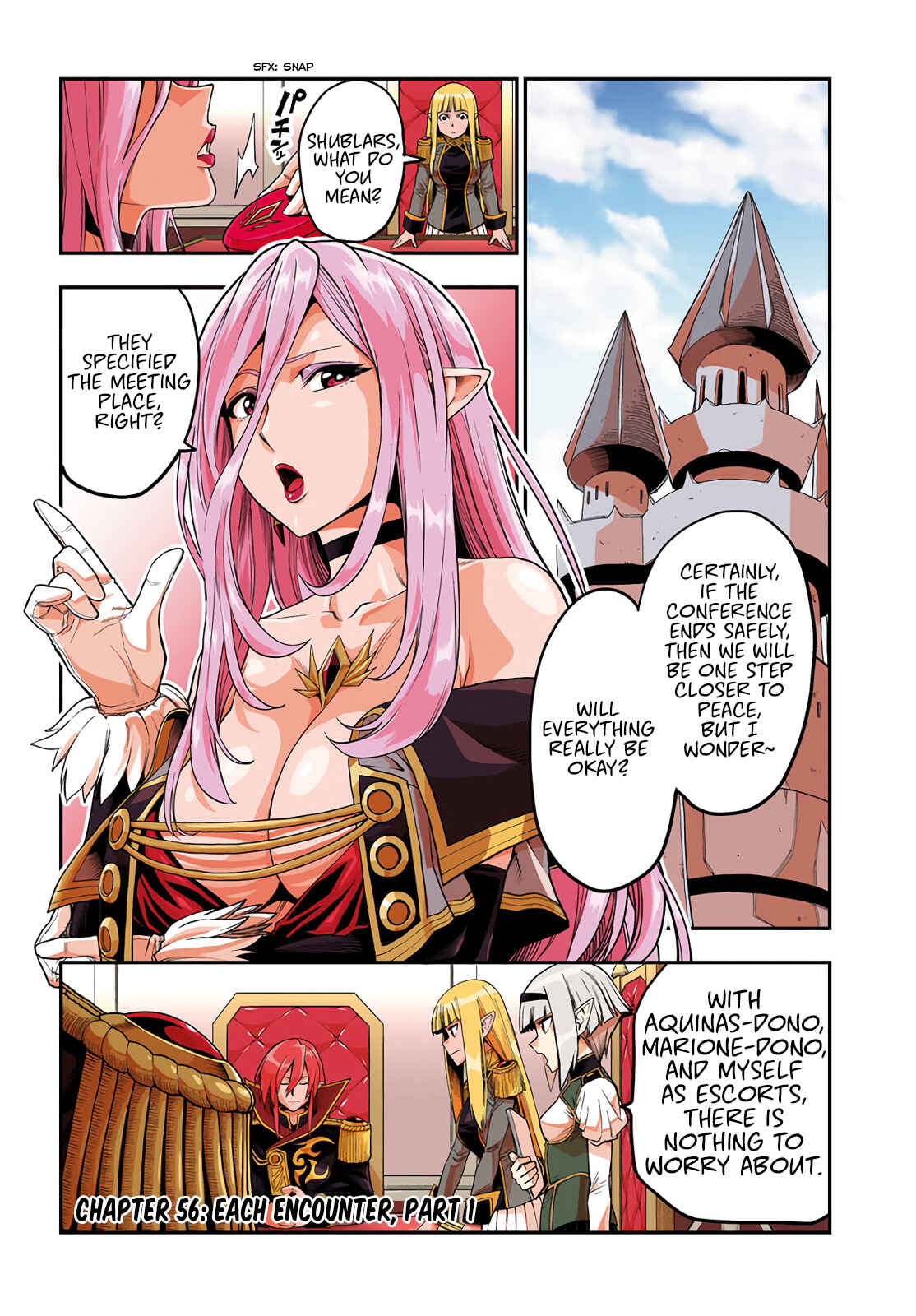 Konjiki no Word Master -Yuusha Yonin ni Makikomareta Unique Cheat- Chapter 56 page 1