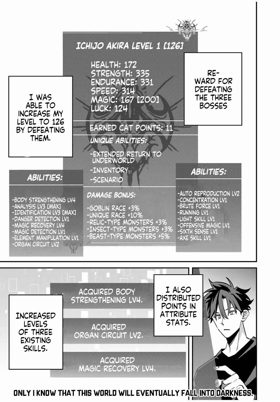 Kono Sekai ga Izure Horobu Koto o, Ore dake ga Shitteiru: Monster ga Arawareta Sekai de, Shinimodori Level Up Chapter 49 page 1