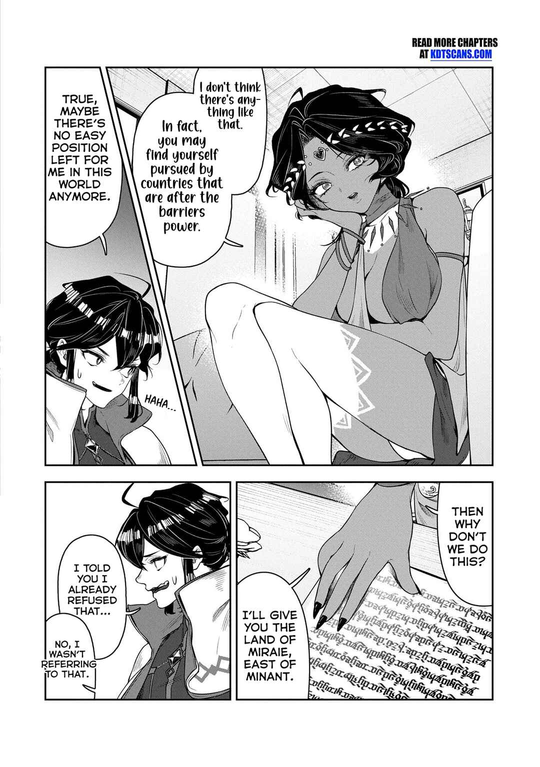 Kuni ni Saikyou no Barrier wo Hattara Heiwa ni Narisugite Tsuihousaremashita ~Ore no Mahou ga Yabasugite, Bijo to Mazoku ni Kakomarerun da ga!?~ Chapter 6 page 2