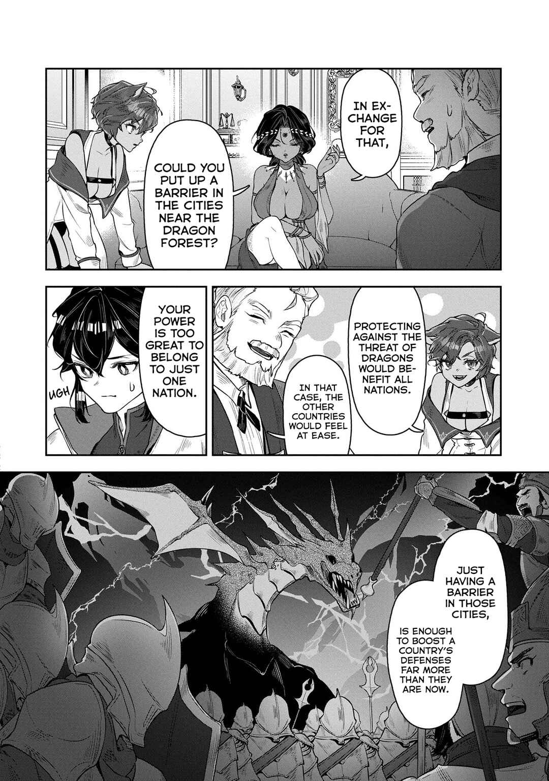 Kuni ni Saikyou no Barrier wo Hattara Heiwa ni Narisugite Tsuihousaremashita ~Ore no Mahou ga Yabasugite, Bijo to Mazoku ni Kakomarerun da ga!?~ Chapter 6 page 4