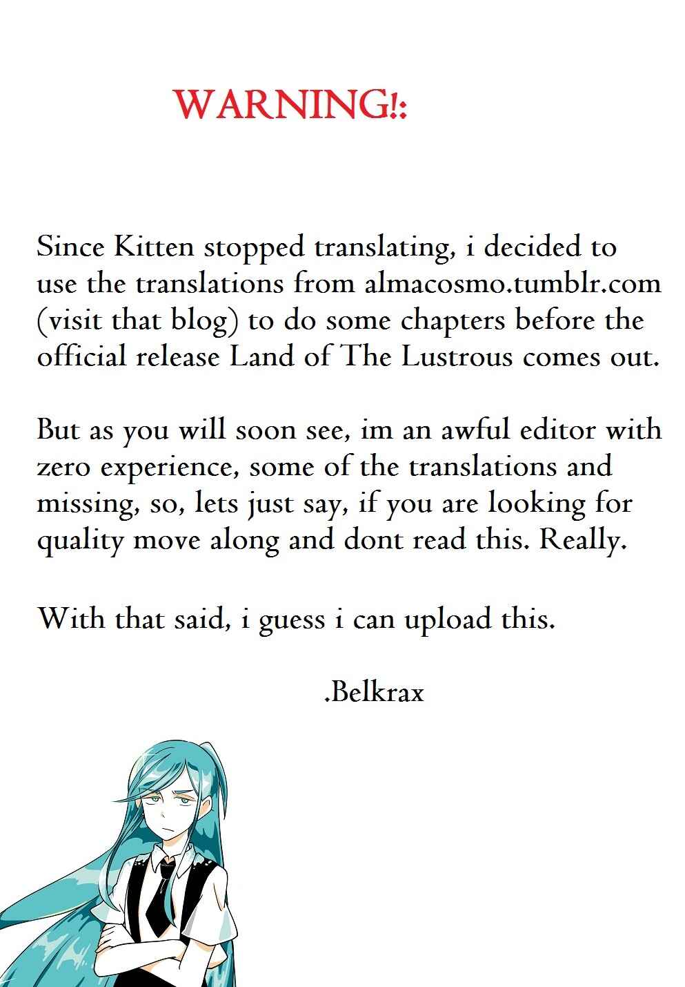 Land of the Lustrous Chapter 42 page 0