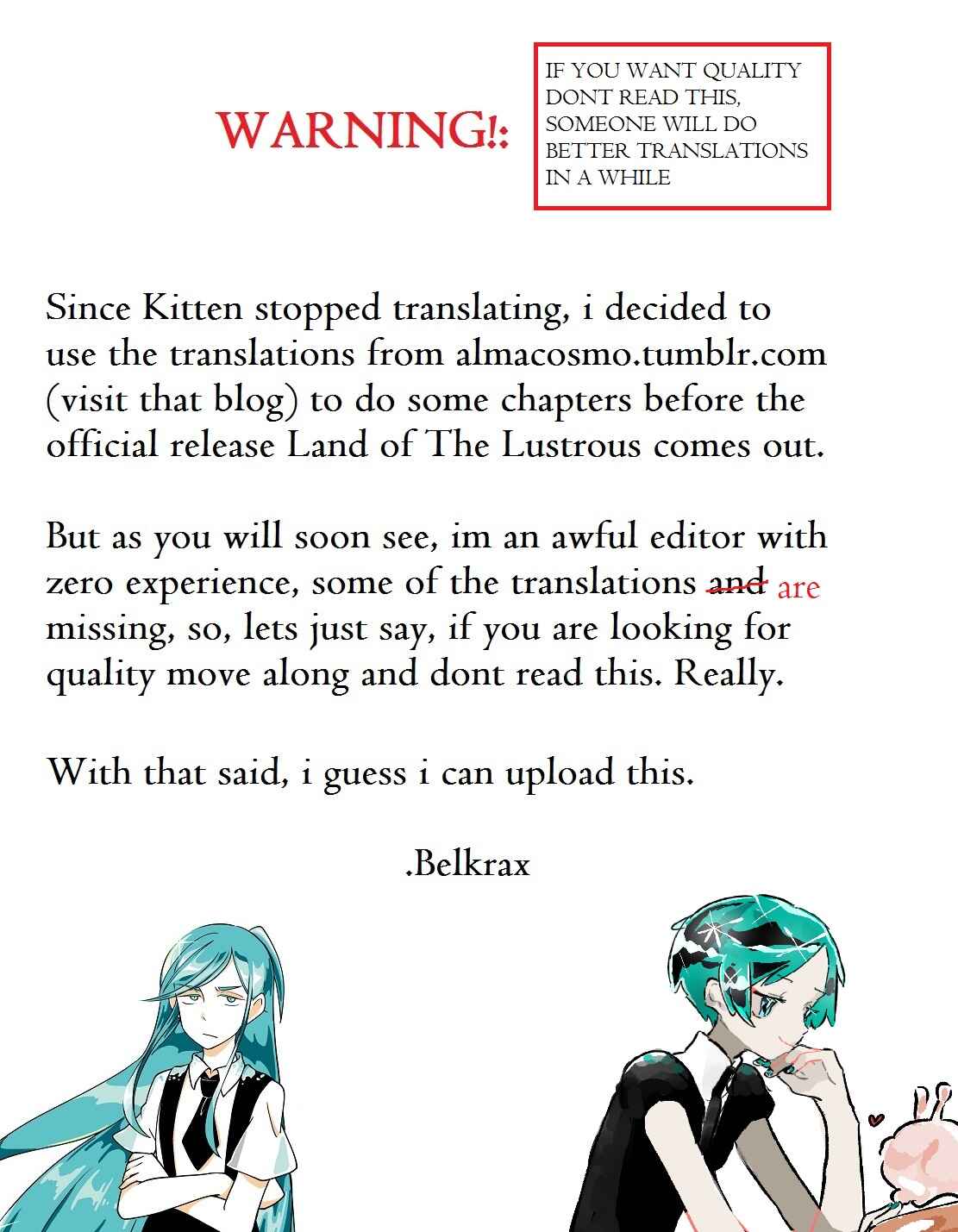 Land of the Lustrous Chapter 43 page 0