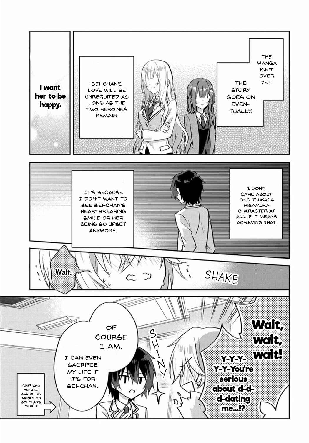 Love Come Manga ni Haitte Shimatta node, Oshi no Make Heroine wo Zenryoku de Shiawase ni Suru Chapter 1 page 26