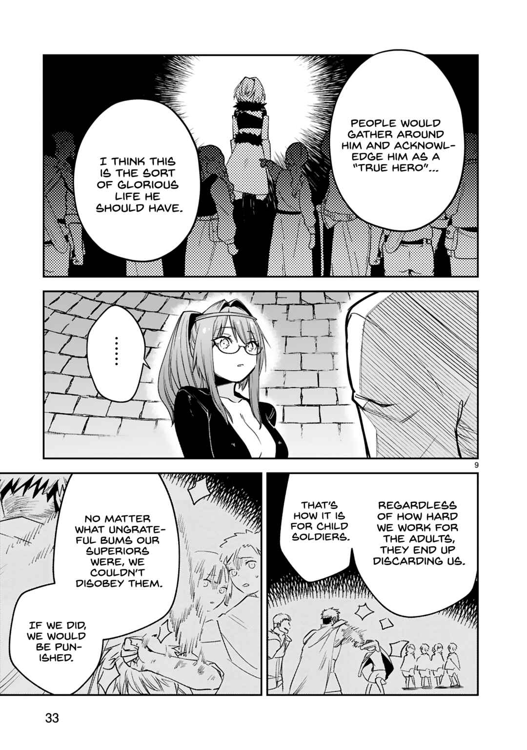 Maken Tsukai no Moto Shounen Hei wa, Moto Teki Kanbu no Onee-san to Issho ni Ikitai Chapter 35 page 9