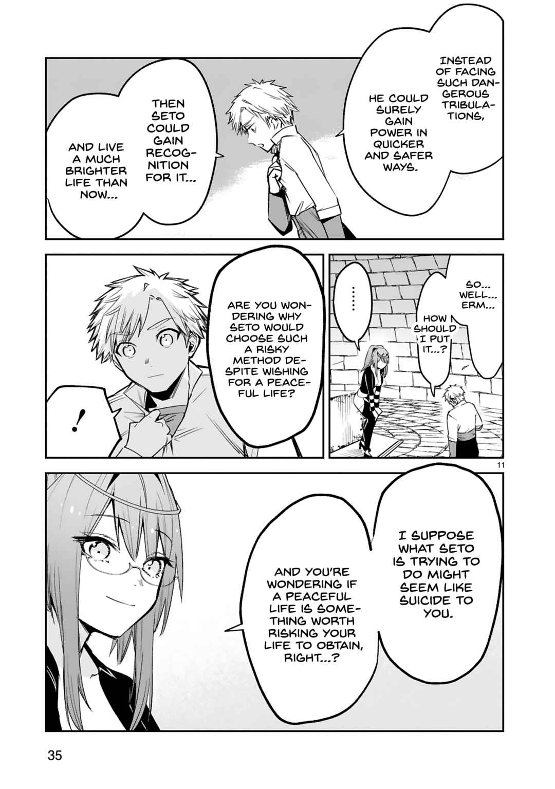 Maken Tsukai no Moto Shounen Hei wa, Moto Teki Kanbu no Onee-san to Issho ni Ikitai Chapter 35 page 11