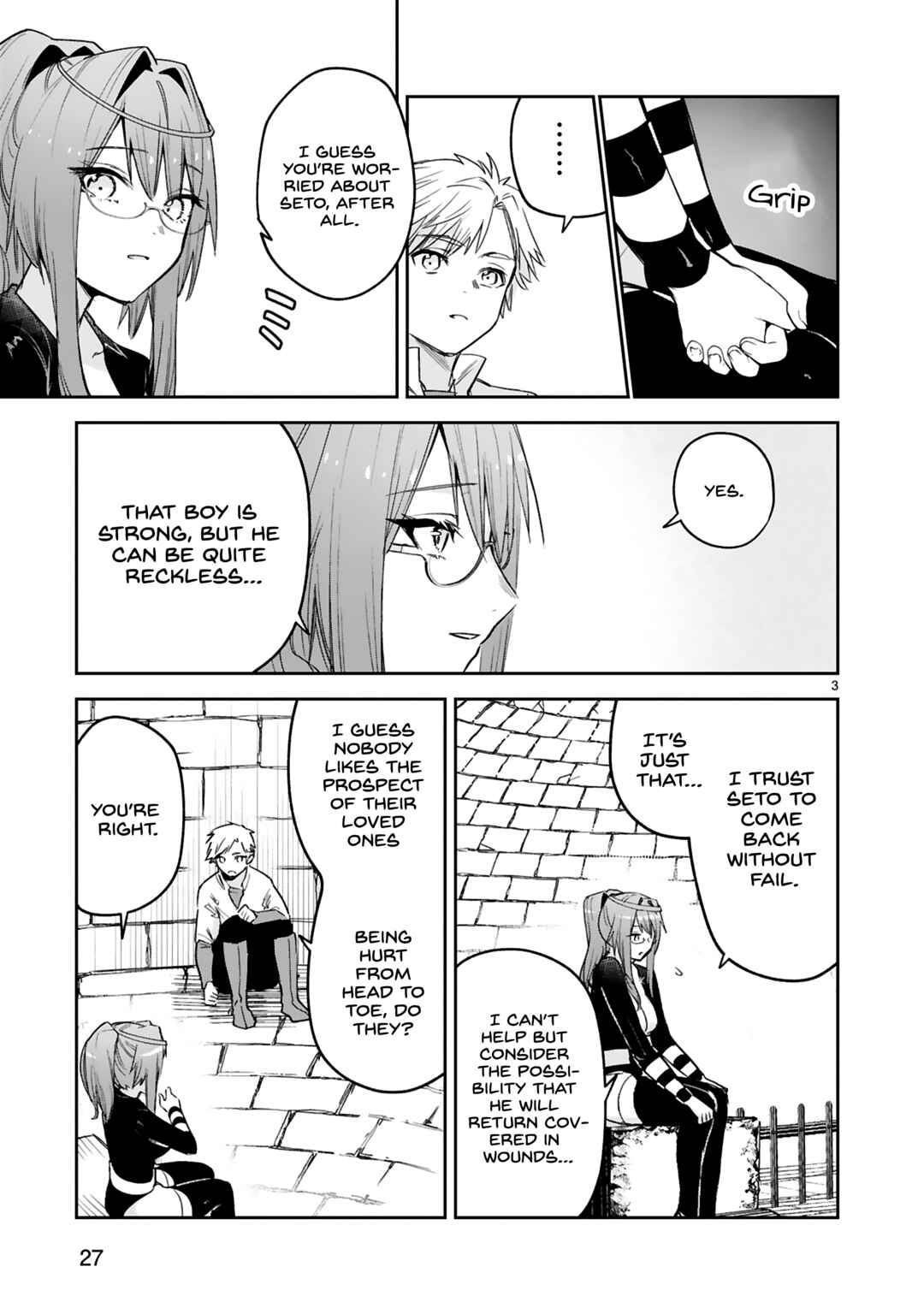 Maken Tsukai no Moto Shounen Hei wa, Moto Teki Kanbu no Onee-san to Issho ni Ikitai Chapter 35 page 3