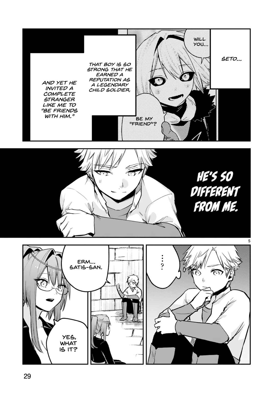 Maken Tsukai no Moto Shounen Hei wa, Moto Teki Kanbu no Onee-san to Issho ni Ikitai Chapter 35 page 5