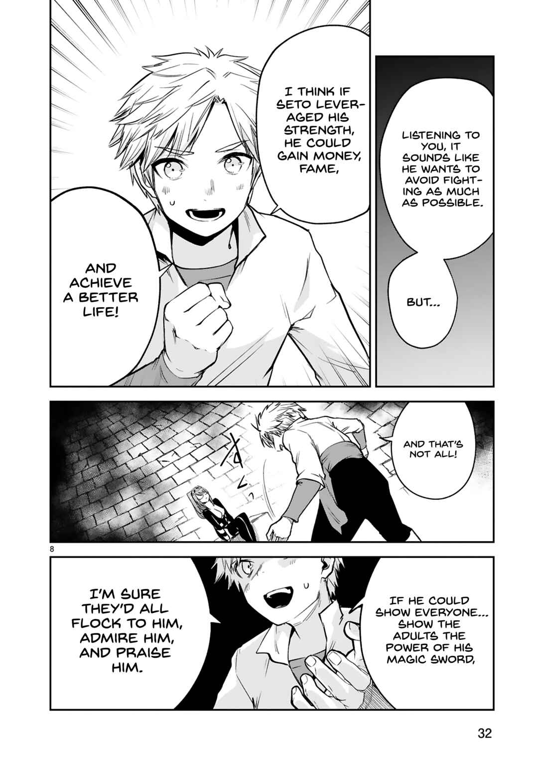 Maken Tsukai no Moto Shounen Hei wa, Moto Teki Kanbu no Onee-san to Issho ni Ikitai Chapter 35 page 8