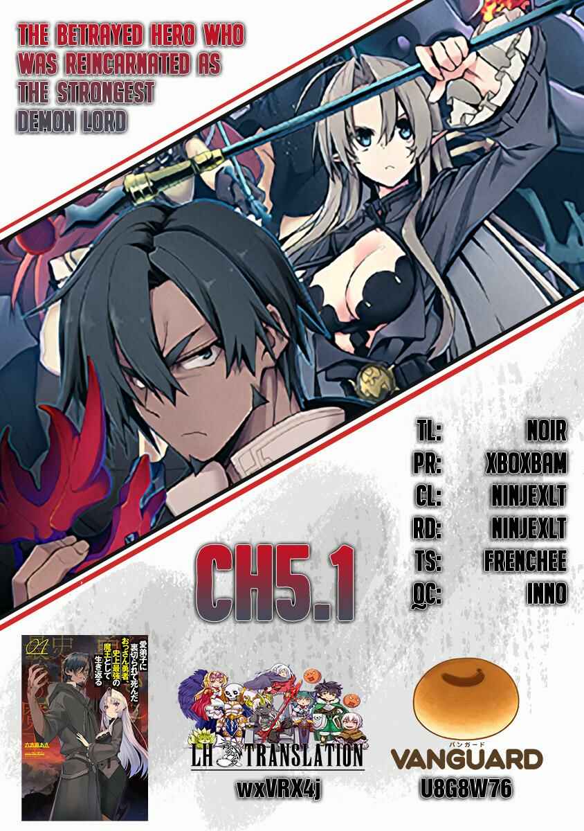 Manadeshi ni Uragirarete Shinda Ossan Yuusha, Shijou Saikyou no Maou to Shite Ikikaeru Chapter 5.1 page 0