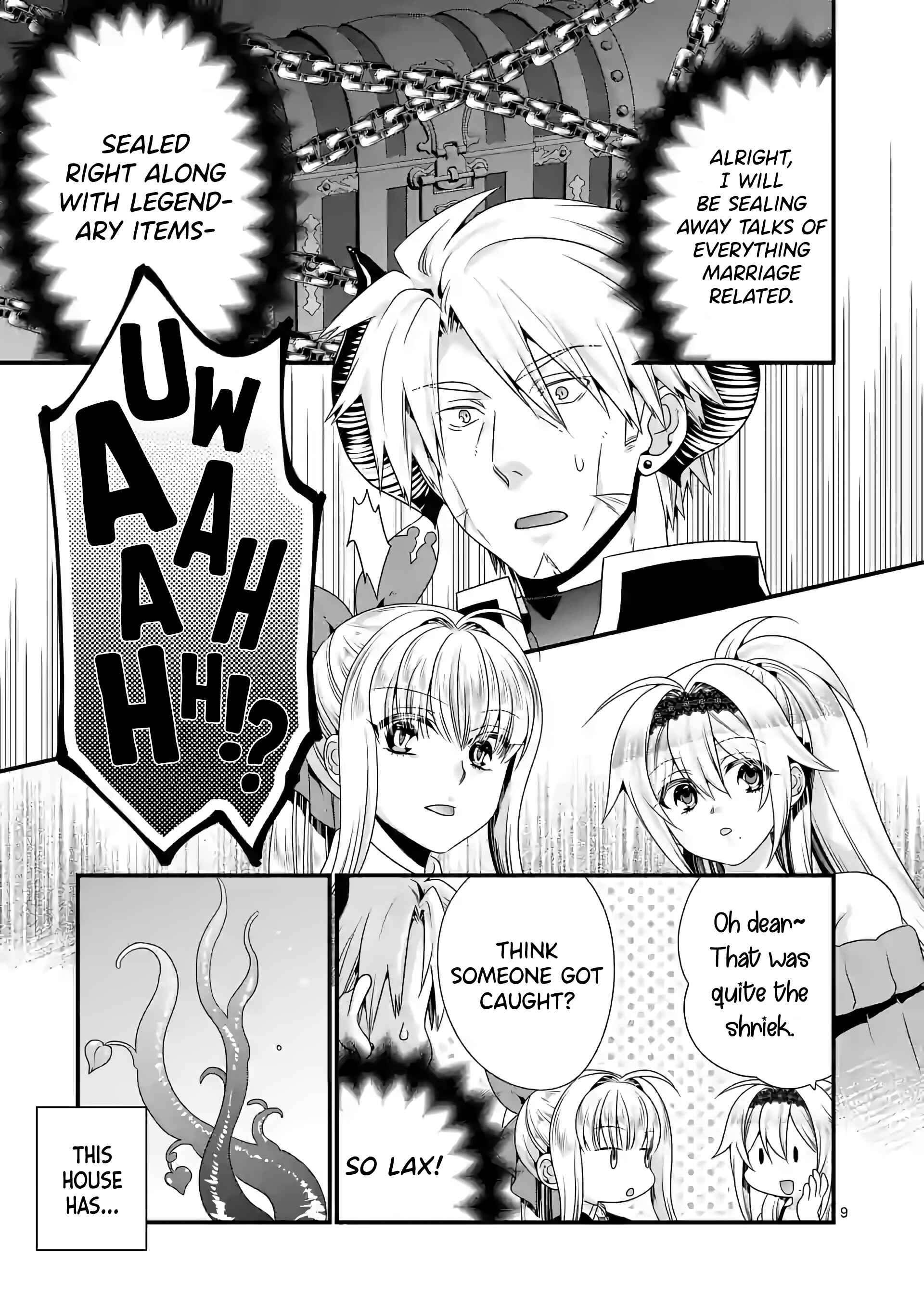 Maou Desu. Onna Yuusha no Hahaoya to Saikon Shita no de, Onna Yuusha ga Giri no Musume ni Narimashita Chapter 38 page 9