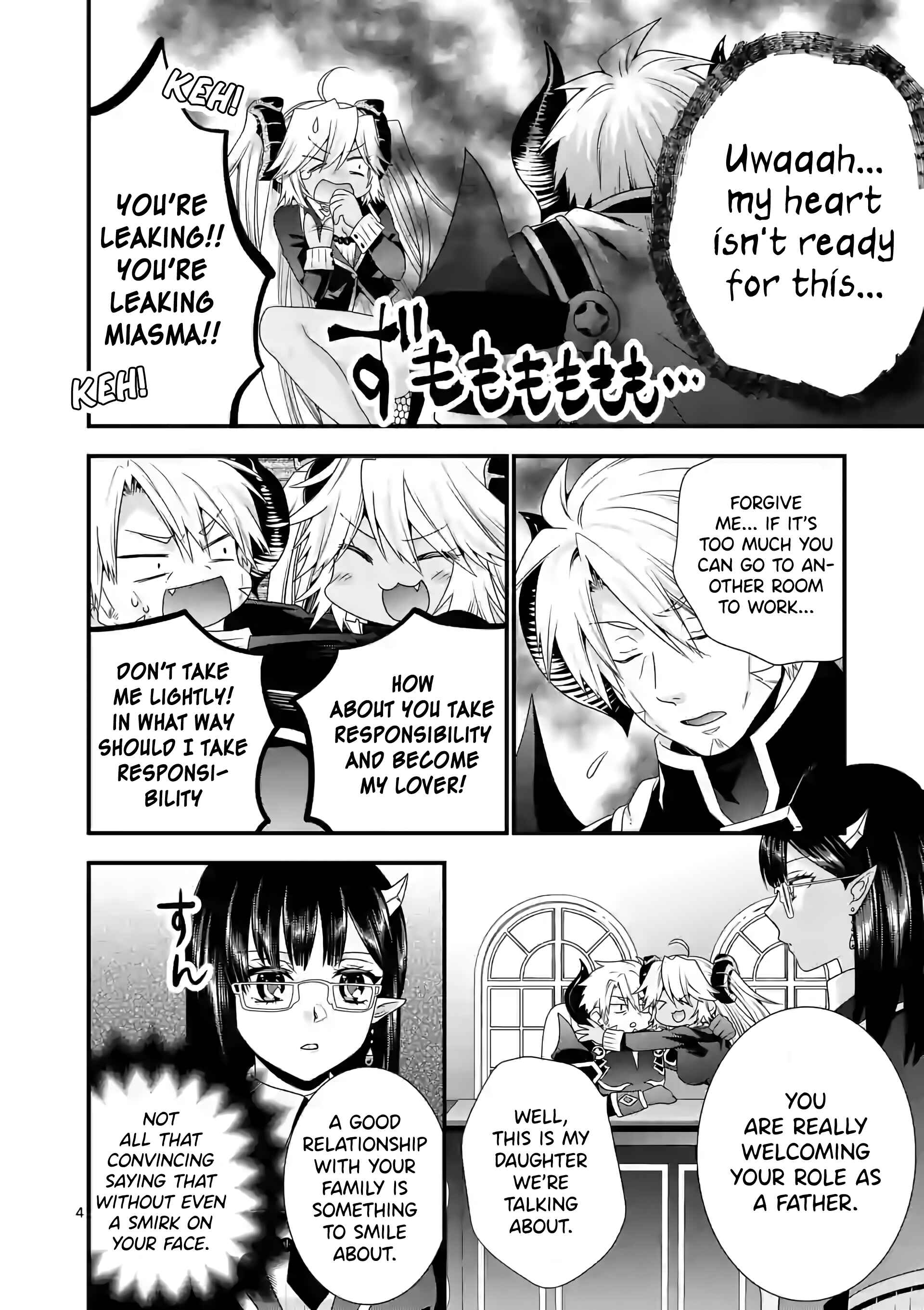 Maou Desu. Onna Yuusha no Hahaoya to Saikon Shita no de, Onna Yuusha ga Giri no Musume ni Narimashita Chapter 38 page 4