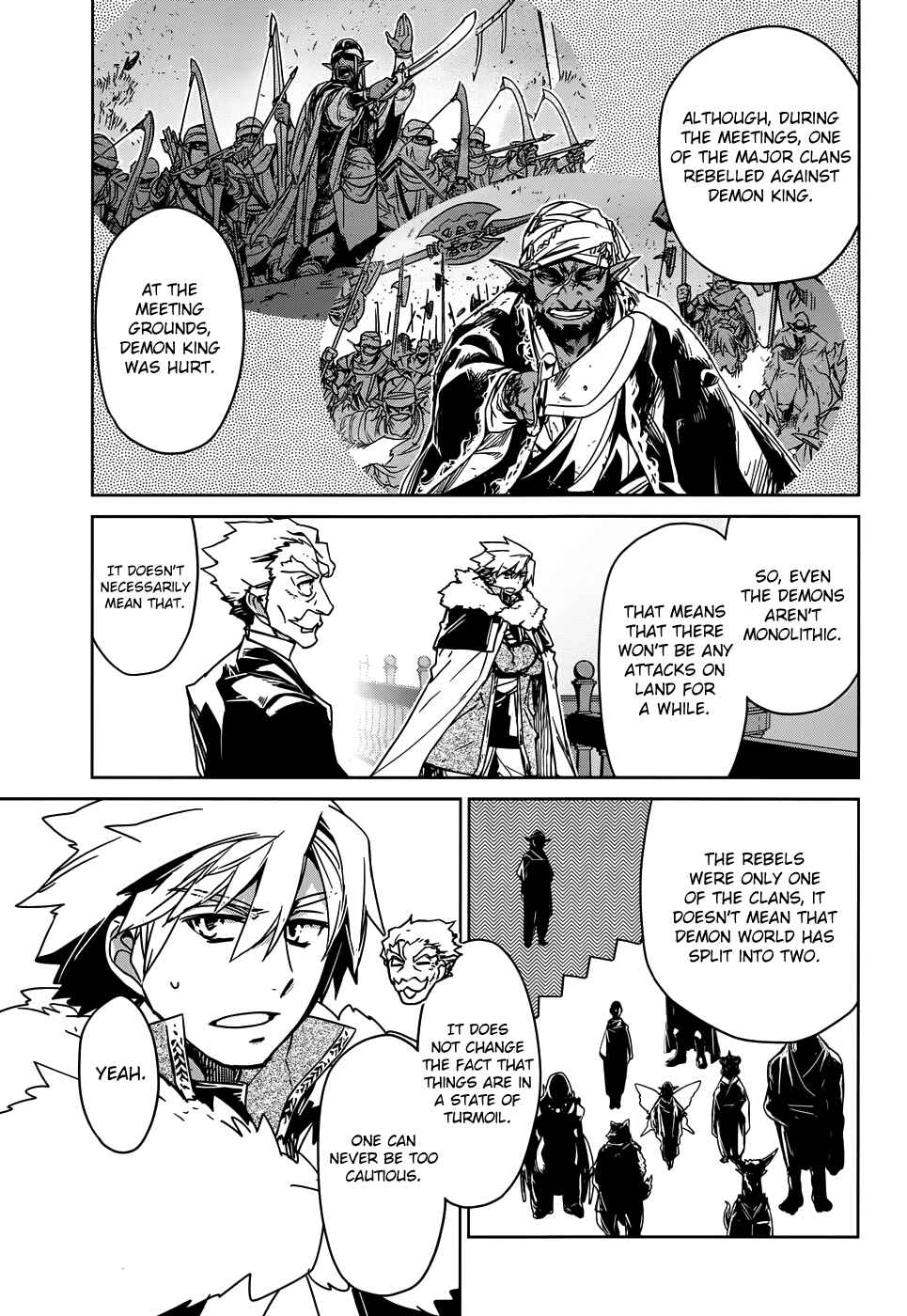 MAOYU : Archenemy and Hero “Become mine, Hero” “I refuse!” Chapter 32 page 33