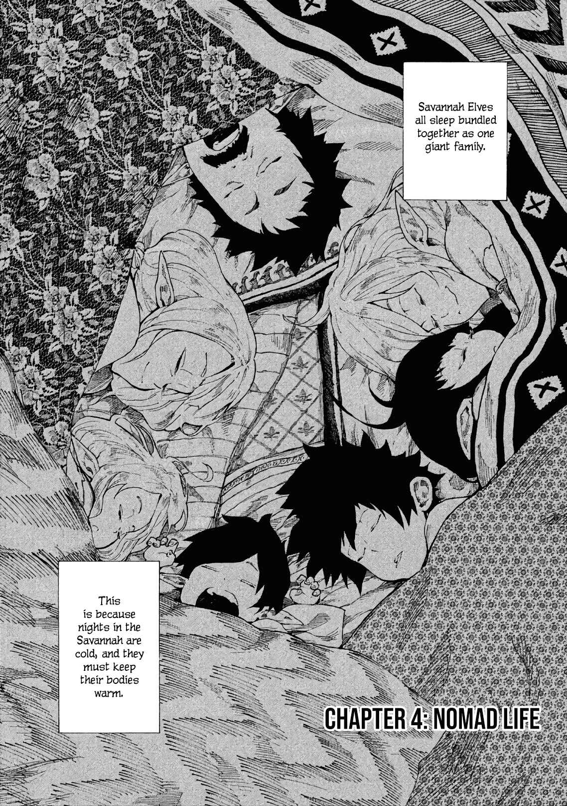 Mazumeshi Elf to Yuboku gurashi Chapter 4 page 1