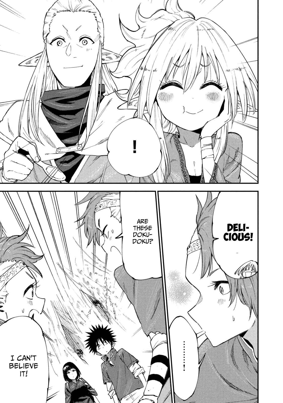 Mazumeshi Elf to Yuboku gurashi Chapter 48 page 22