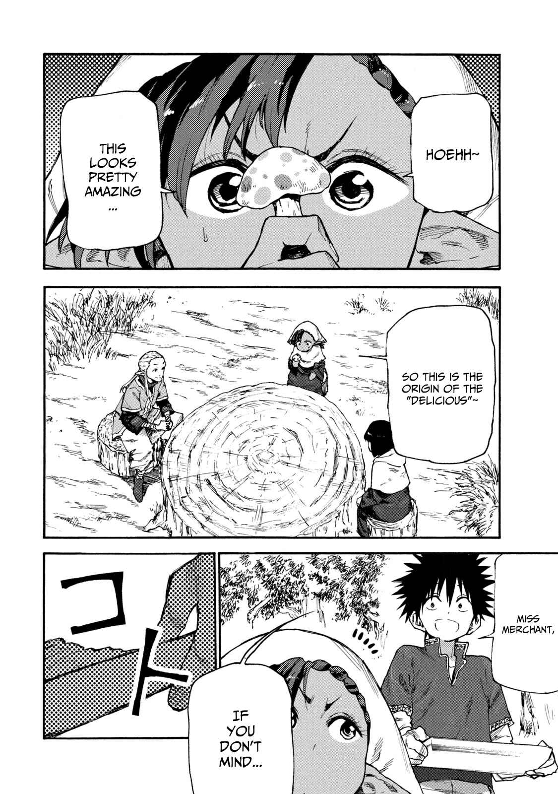 Mazumeshi Elf to Yuboku gurashi Chapter 50 page 1