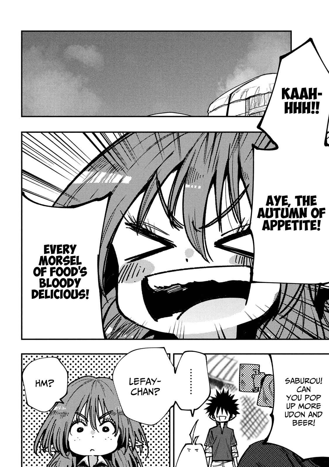 Mazumeshi Elf to Yuboku gurashi Chapter 56 page 1