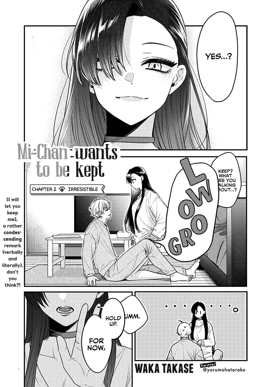 Mii-chan wa Kawaretai Chapter 2 page 0