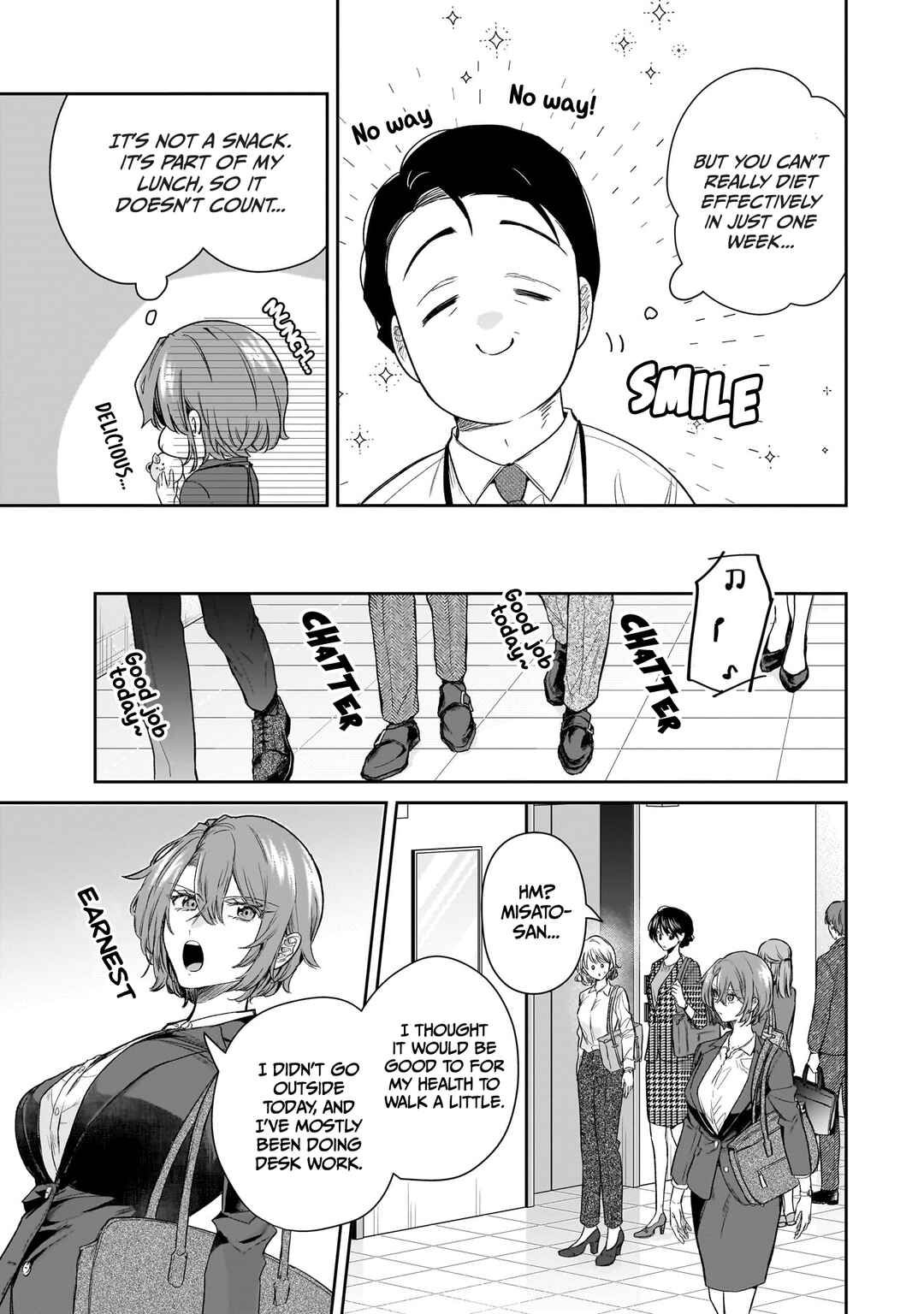 Misato-san wa Amasugi Joushi ni Chotto Kibishii Chapter 20 page 6