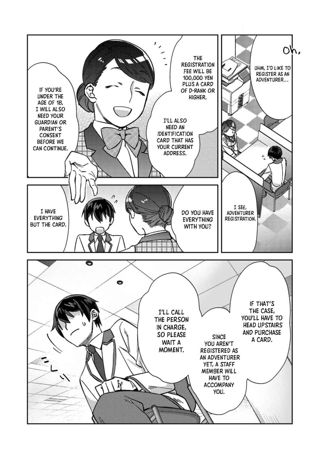 Mob Kousei no Ore Demo Boukensha ni Nareba Riajuu ni Naremasuka? Chapter 2 page 1