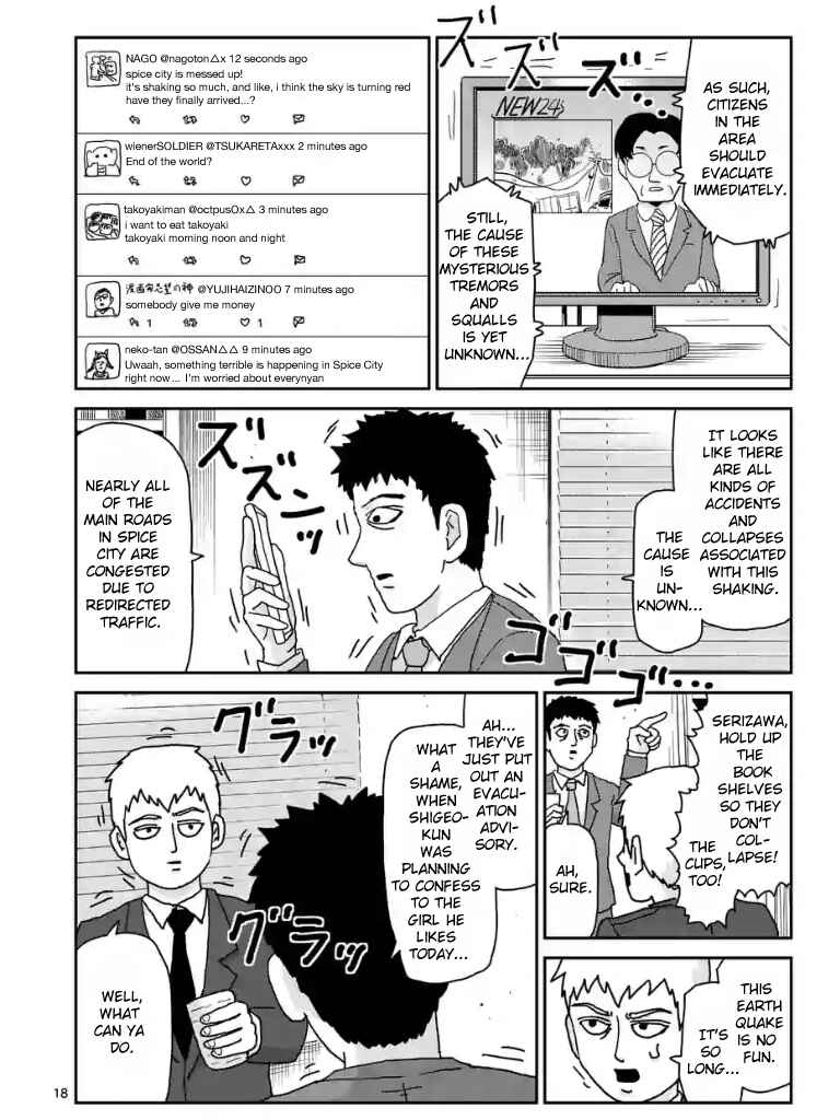 Mob Psycho 100 Chapter 100.1 page 18