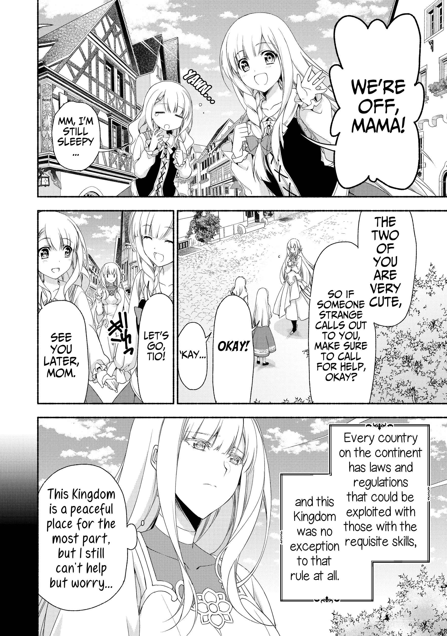 Moto Kizoku Reijou de Mikon no Haha Desuga, Musumetachi ga Kawaii Sugite Boukenshagyo mo Ku ni Narimasen Chapter 2.1 page 5