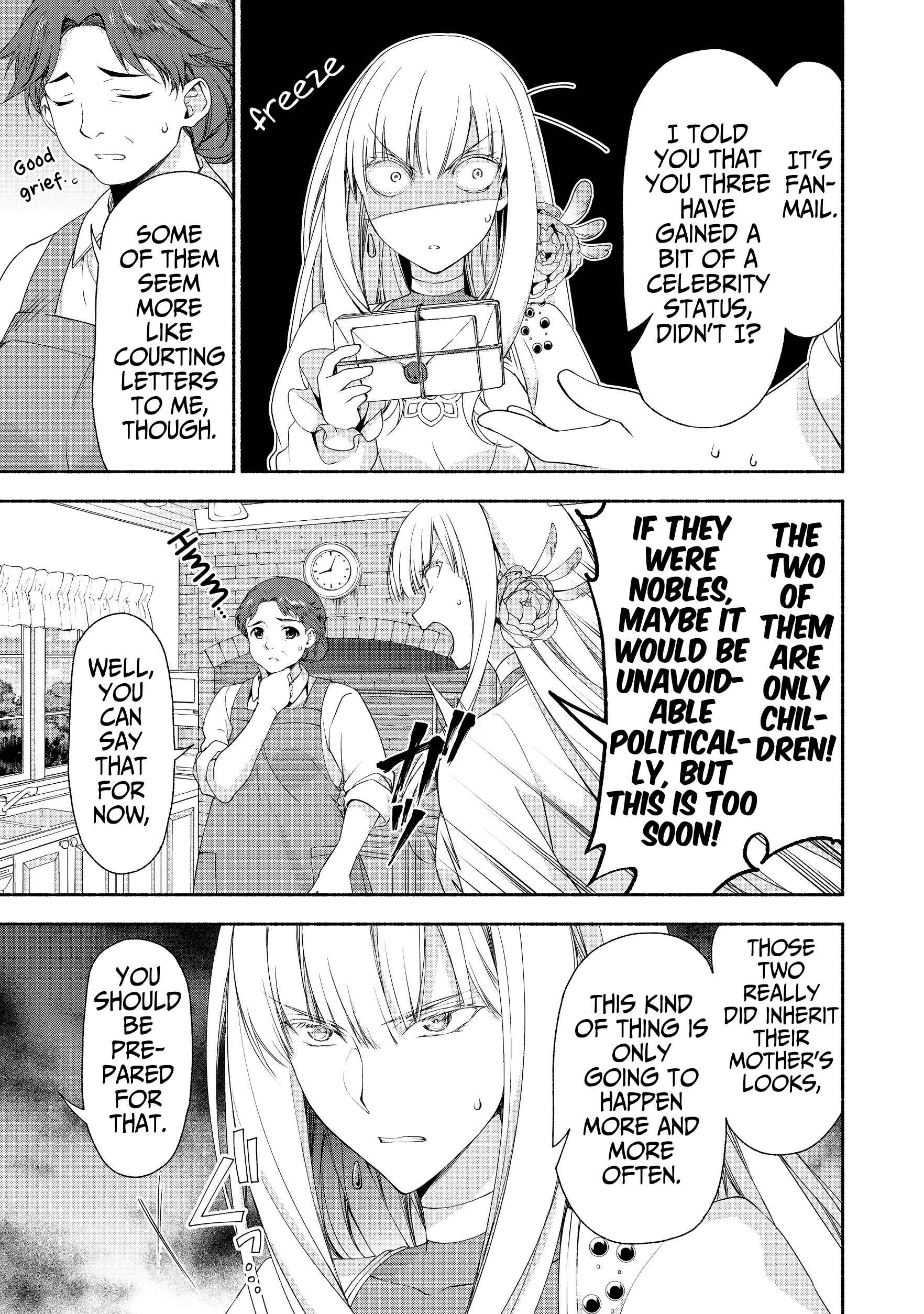 Moto Kizoku Reijou de Mikon no Haha Desuga, Musumetachi ga Kawaii Sugite Boukenshagyo mo Ku ni Narimasen Chapter 2.1 page 8