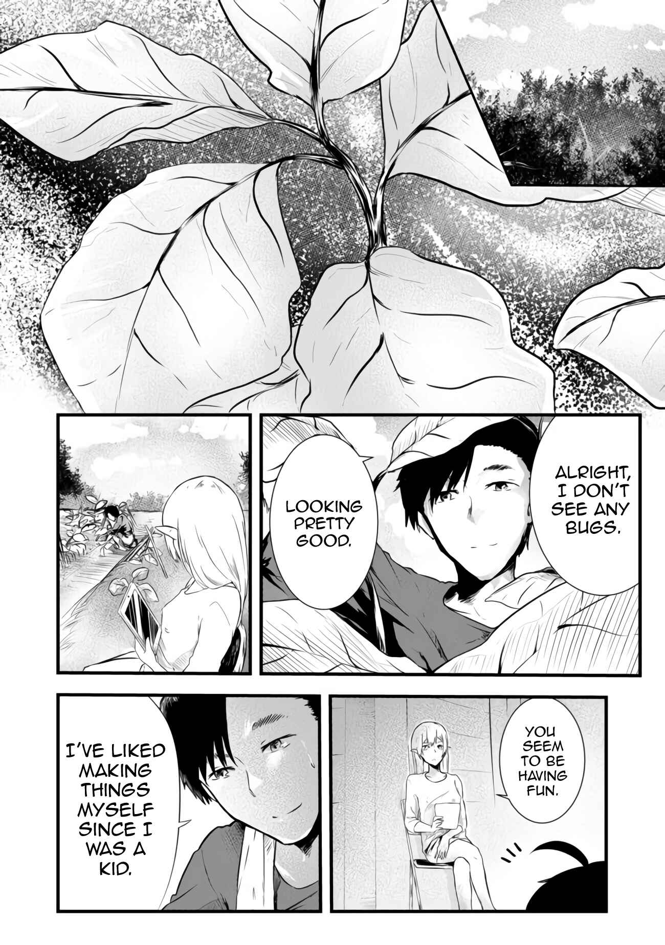 Mujintou de Elf to Kyoudou Seikatsu Chapter 2 page 12