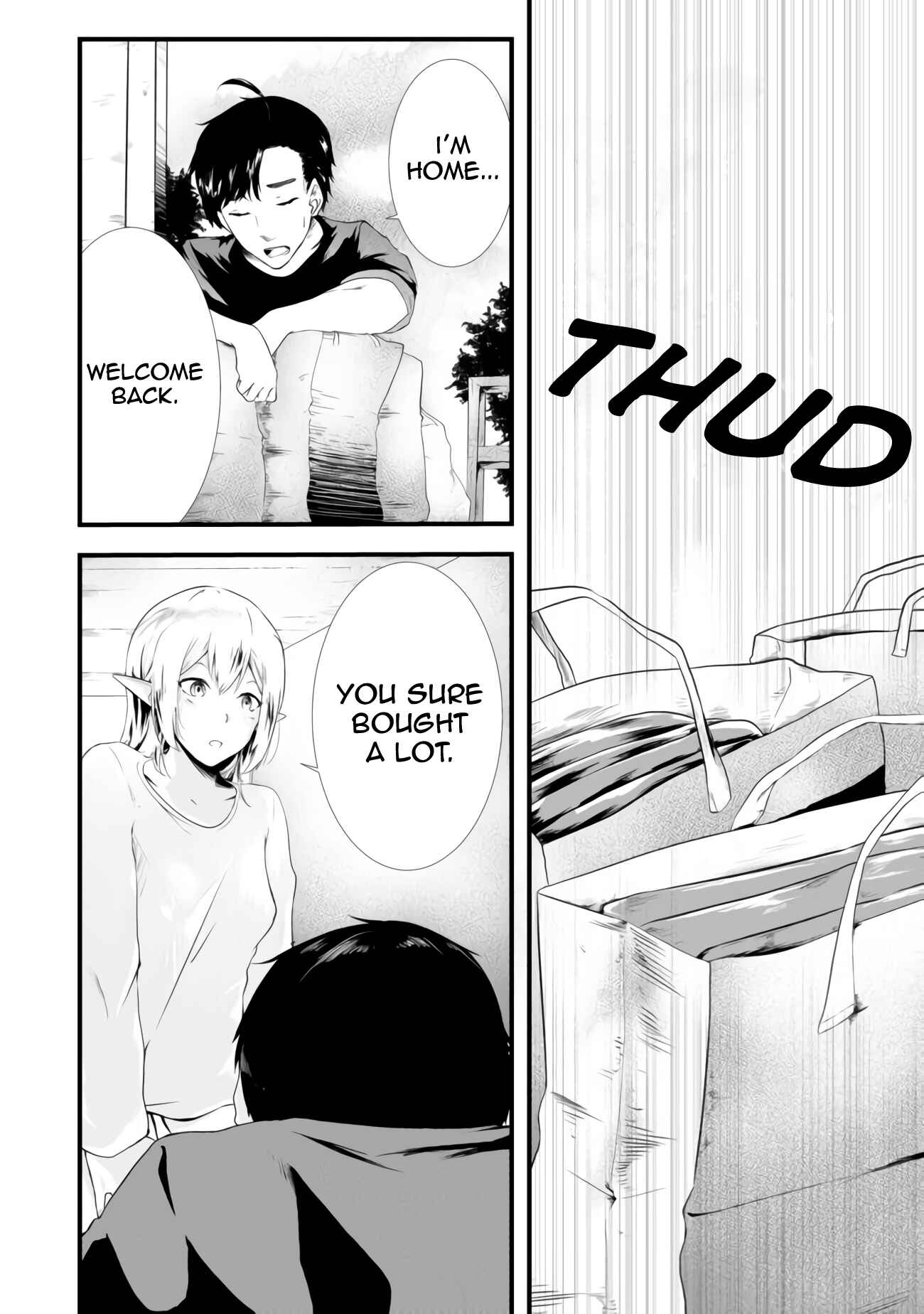 Mujintou de Elf to Kyoudou Seikatsu Chapter 2 page 1