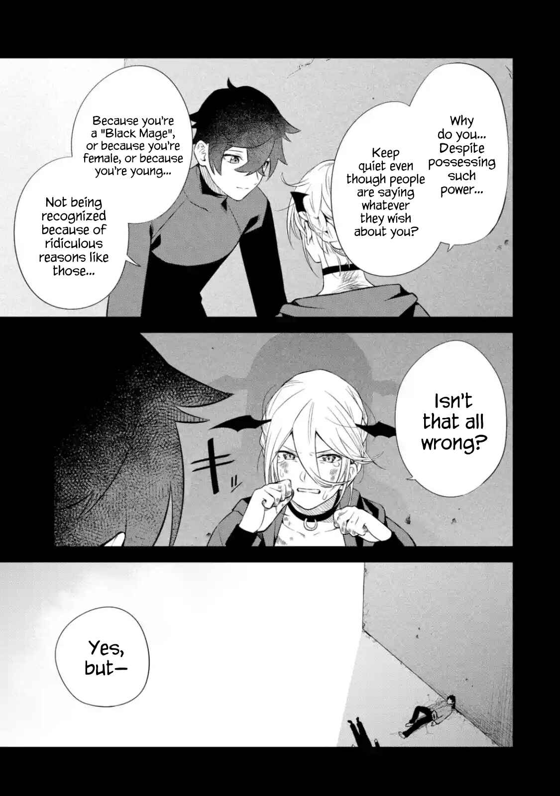 Nankoufuraku no Maoujou e Youkoso: Debuff wa Fuyou to Yuusha Party o Oidasareta Kuro Madoushi, Maougun no Saikou Kanbu ni Mukaerareru Chapter 11 page 32