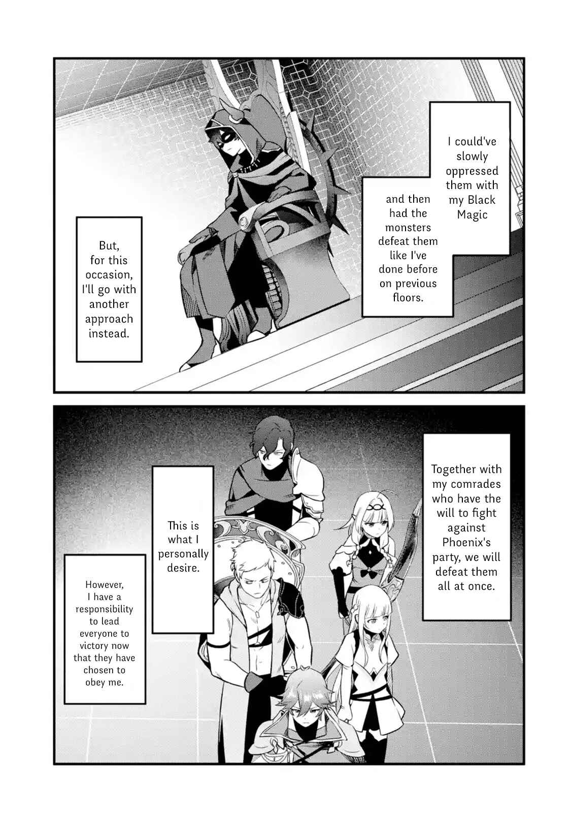 Nankoufuraku no Maoujou e Youkoso: Debuff wa Fuyou to Yuusha Party o Oidasareta Kuro Madoushi, Maougun no Saikou Kanbu ni Mukaerareru Chapter 14 page 29
