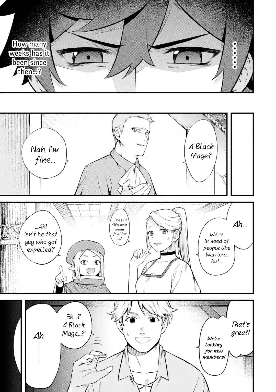 Nankoufuraku no Maoujou e Youkoso: Debuff wa Fuyou to Yuusha Party o Oidasareta Kuro Madoushi, Maougun no Saikou Kanbu ni Mukaerareru Chapter 3.1 page 0