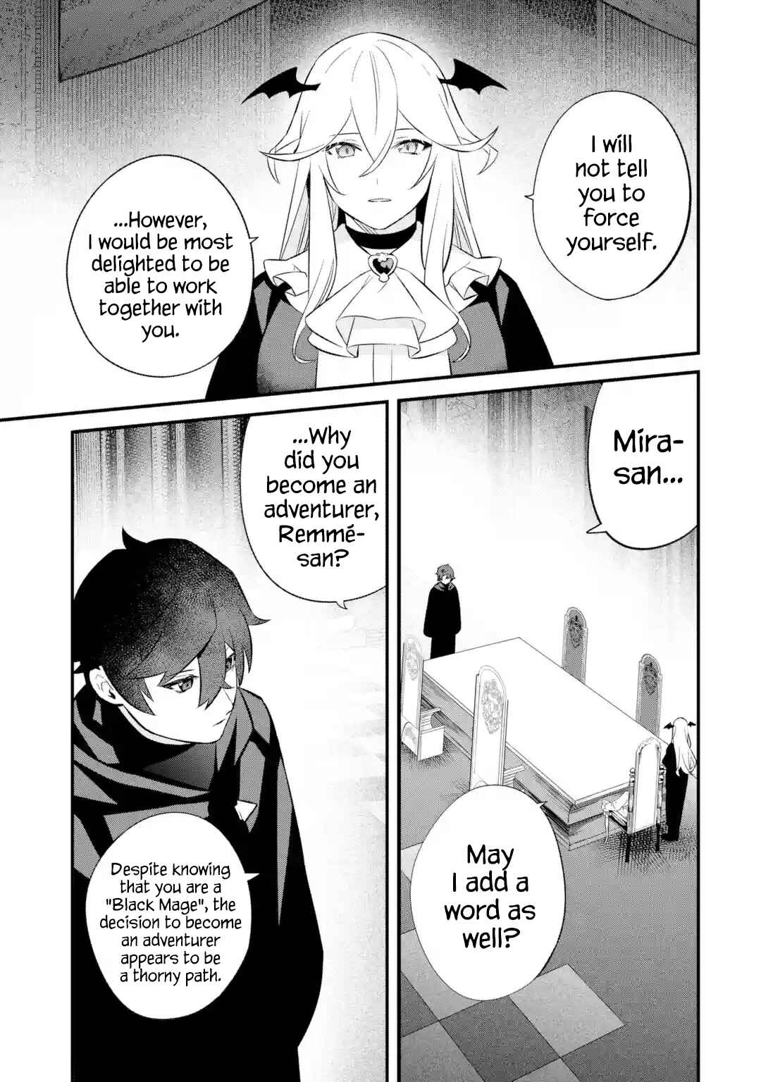 Nankoufuraku no Maoujou e Youkoso: Debuff wa Fuyou to Yuusha Party o Oidasareta Kuro Madoushi, Maougun no Saikou Kanbu ni Mukaerareru Chapter 4 page 22