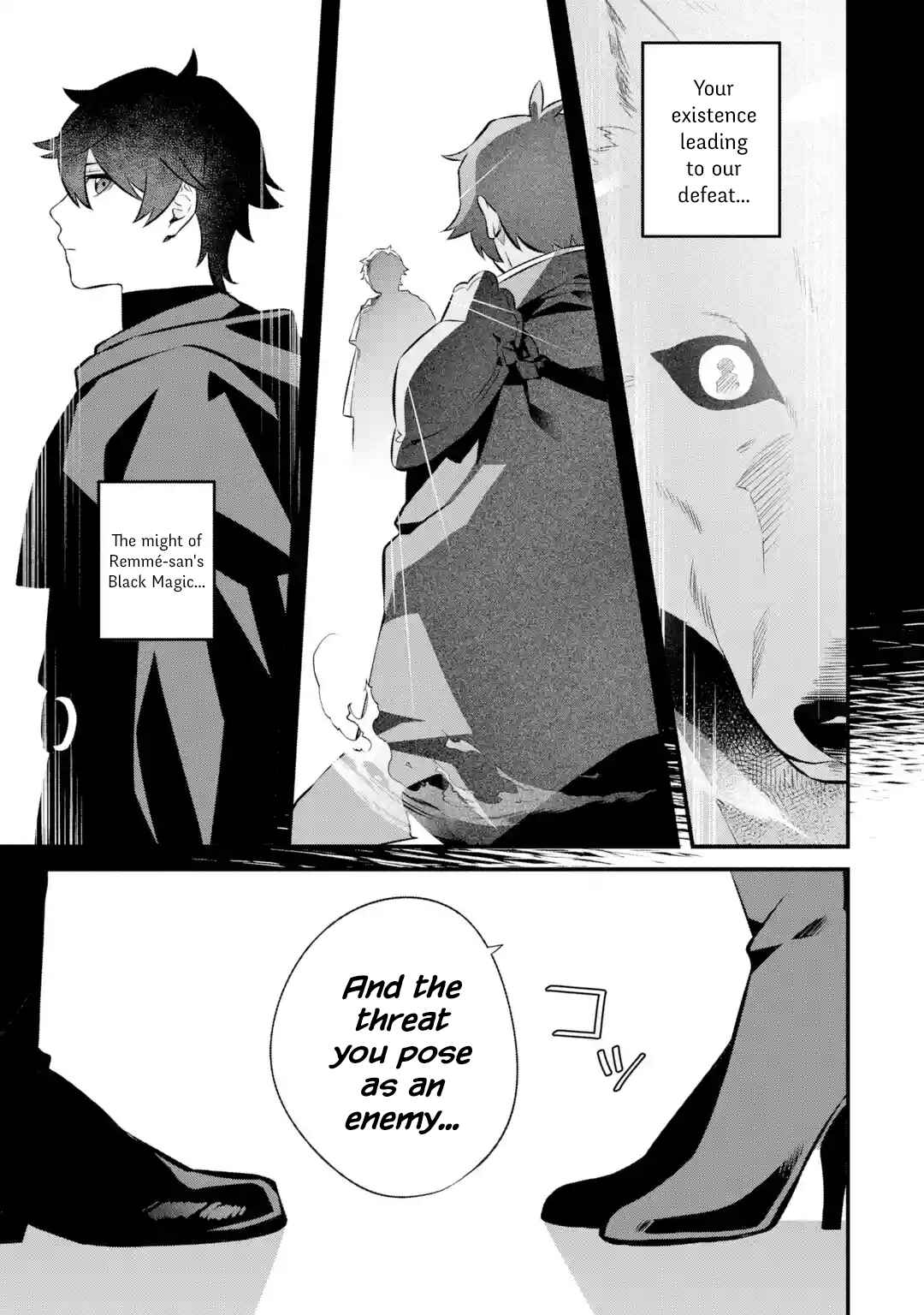 Nankoufuraku no Maoujou e Youkoso: Debuff wa Fuyou to Yuusha Party o Oidasareta Kuro Madoushi, Maougun no Saikou Kanbu ni Mukaerareru Chapter 4 page 34