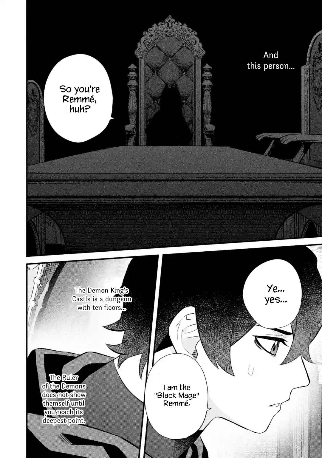 Nankoufuraku no Maoujou e Youkoso: Debuff wa Fuyou to Yuusha Party o Oidasareta Kuro Madoushi, Maougun no Saikou Kanbu ni Mukaerareru Chapter 4 page 3