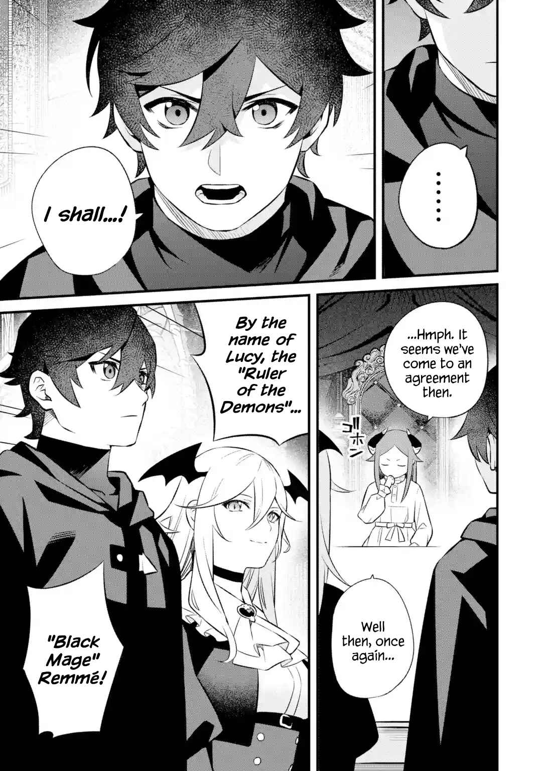 Nankoufuraku no Maoujou e Youkoso: Debuff wa Fuyou to Yuusha Party o Oidasareta Kuro Madoushi, Maougun no Saikou Kanbu ni Mukaerareru Chapter 4 page 40