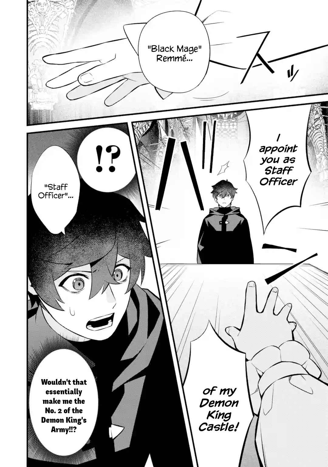 Nankoufuraku no Maoujou e Youkoso: Debuff wa Fuyou to Yuusha Party o Oidasareta Kuro Madoushi, Maougun no Saikou Kanbu ni Mukaerareru Chapter 4 page 7