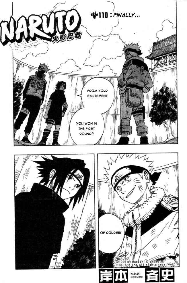 Naruto Chapter 110 page 0