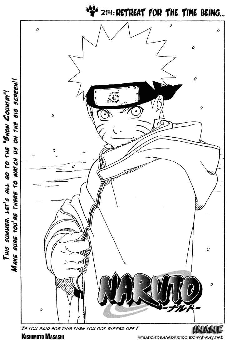 Naruto Chapter 214 page 0