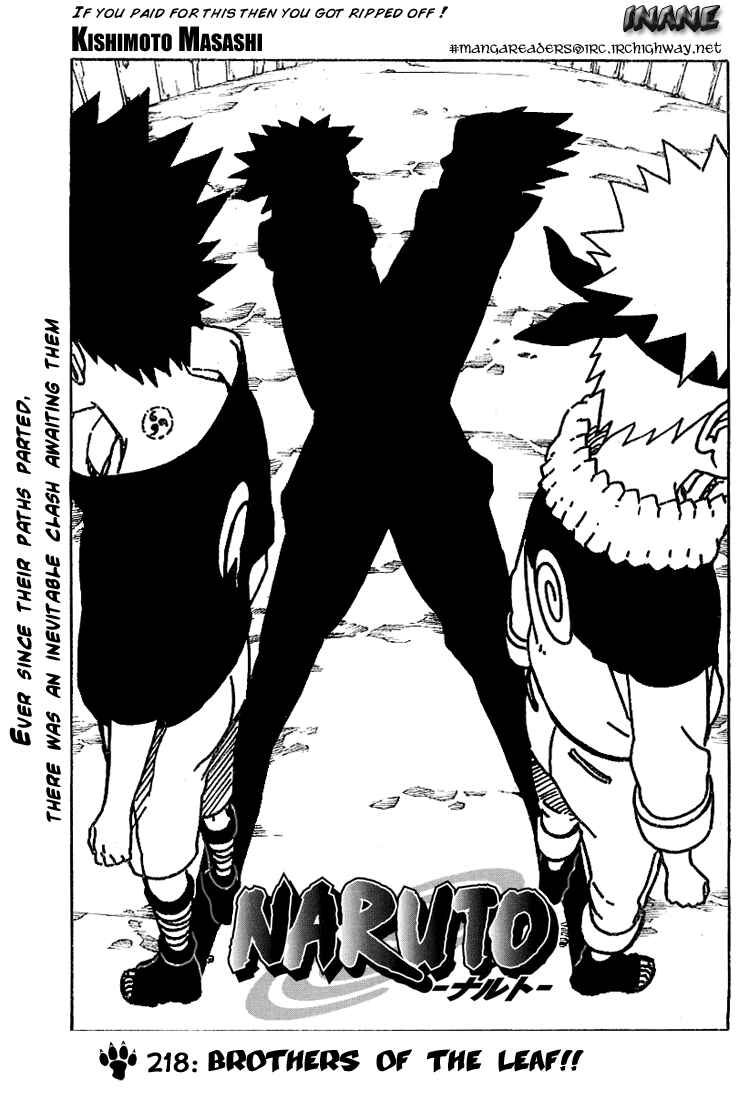 Naruto Chapter 218 page 1