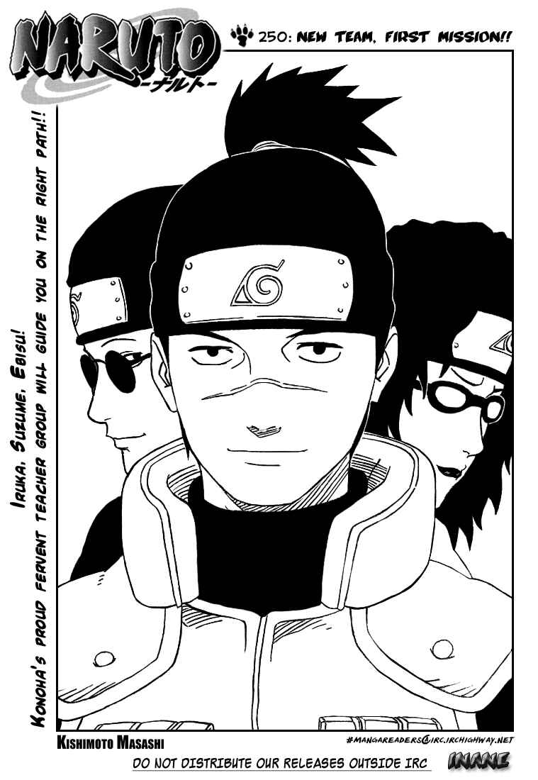 Naruto Chapter 250 page 0