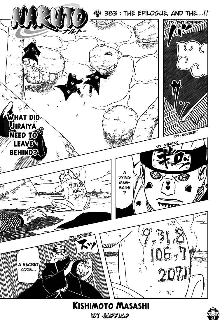 Naruto Chapter 383 page 3